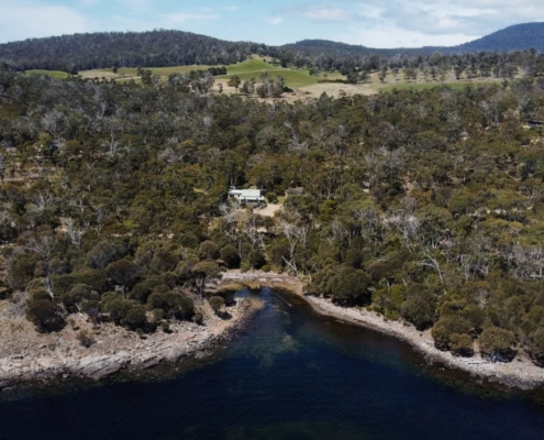 Aerial Bushland View - Mandala Bruny Island & Nature